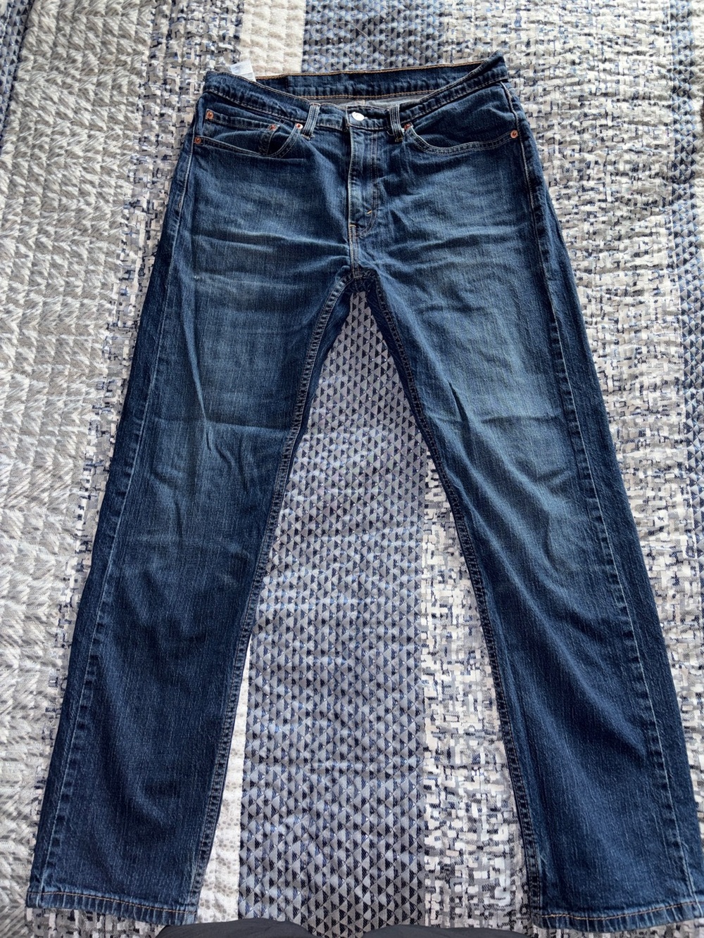 Levi's Men's Dark Blue Straight Jeans